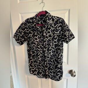 Beetlejuice Sand Worm Short Sleeve Button Up